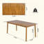 Table de salle à manger en bois d'acacia