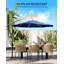 10 ft offset patio umbrella, with solar lights-661793805