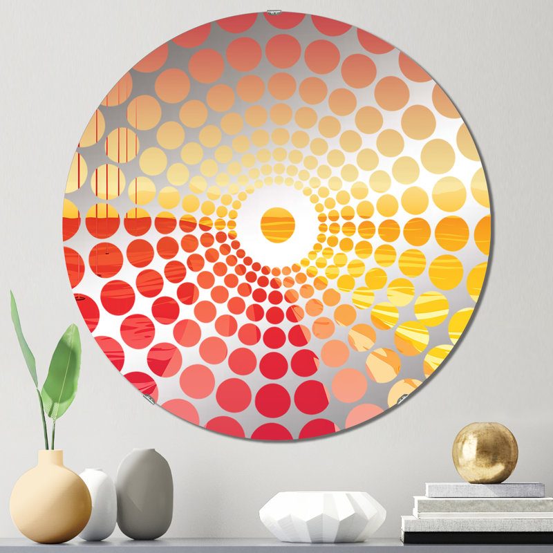 Etsuko - Miroir décoratif à cercles concentriques, 23,6 po x 23,6 po