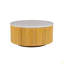 Table basse en faux marbre avec rangement