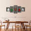 Hanging Christmas Trees - Ensemble de 5 toiles tendues-1947199749