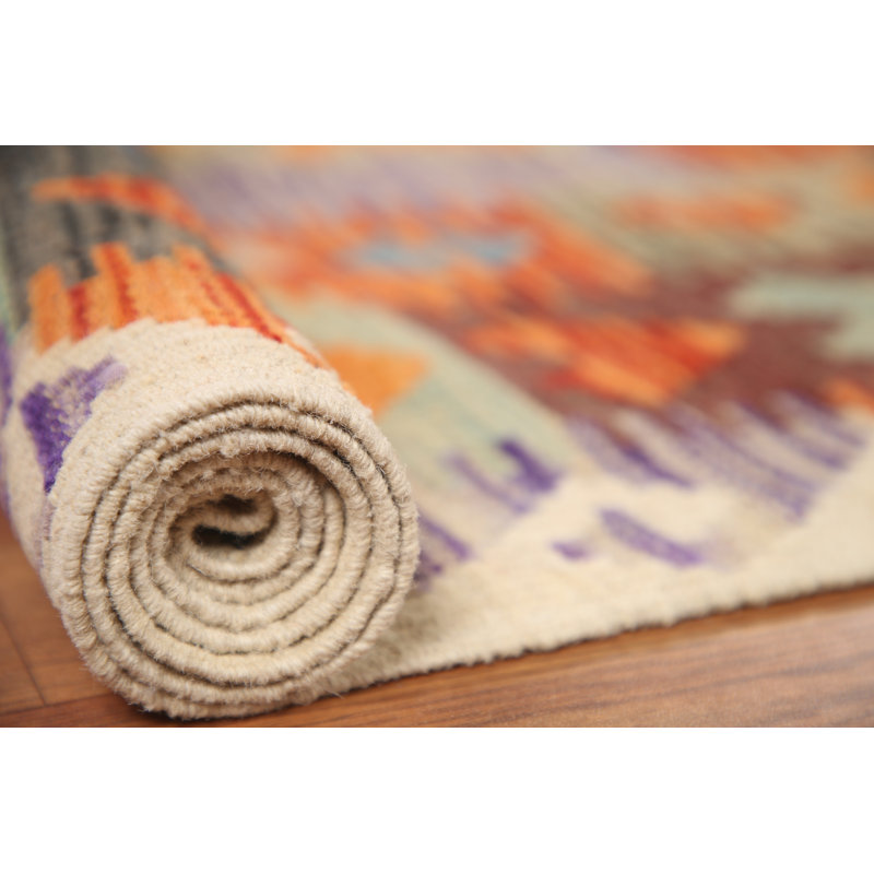 Tapis oriental en laine Kilim All-Over 8 x 10