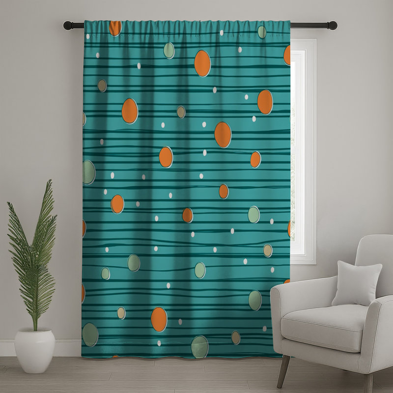 Rideaux à pois, voilages et voilages à pois - 1 panneau, 50" x 80" - 1 Panel, Transparent