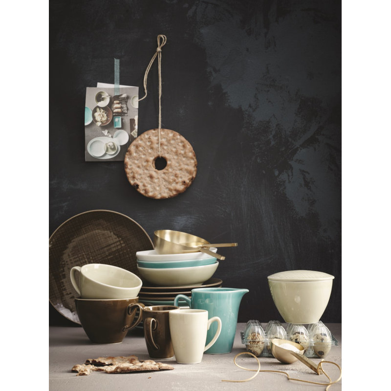 Mesh Porcelain Cereal Bowl, Cream