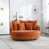 Chenille orange brûlé