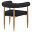 Ensemble de 2 fauteuils en velours luxueux pour une expérience culinaire élégante-1046165308