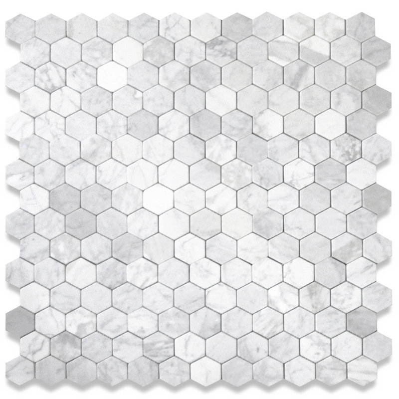 11" x 12" Marble Honeycomb Mosaic Wall & Floor Tile