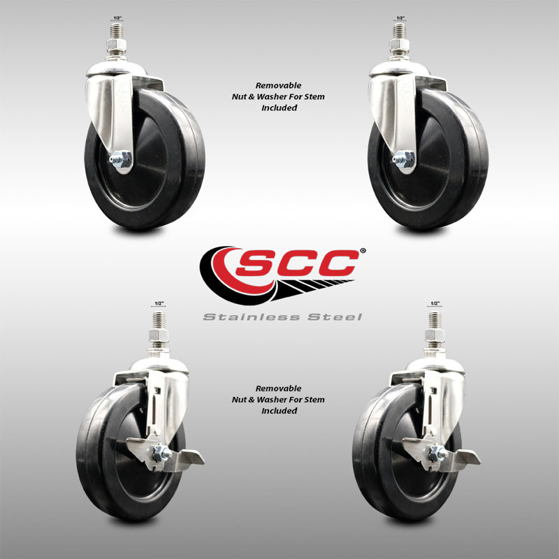 Soft Rubber Casters