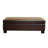 Kashyap Faux Leather Upholstered Storage Bench in Dark Brown Finish, 15'' H X 47'' W X 27'' D
