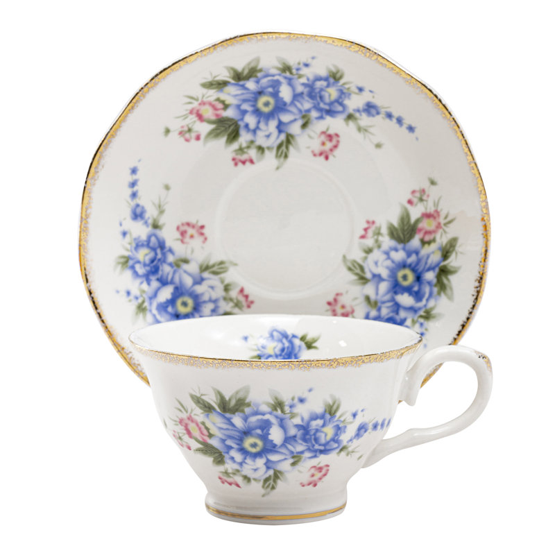 Porcelain Teacup and Saucer