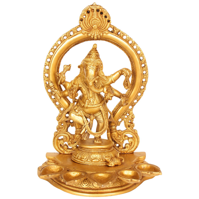 13.2'' H Brass Tabletop Candelabra