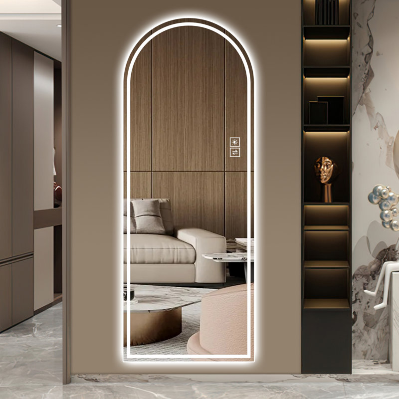 Miroir pleine longueur à DEL Arch Design
