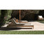 Classic Teak Chaise Lounge - Charcoal-90139959