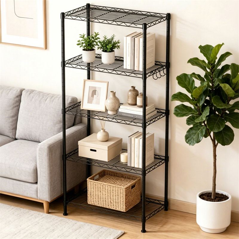 5 Tier Adjustable Wire Shelving Unit
