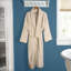 Peignoir mi-mollet 100% coton éponge avec poches-59080563-59803561