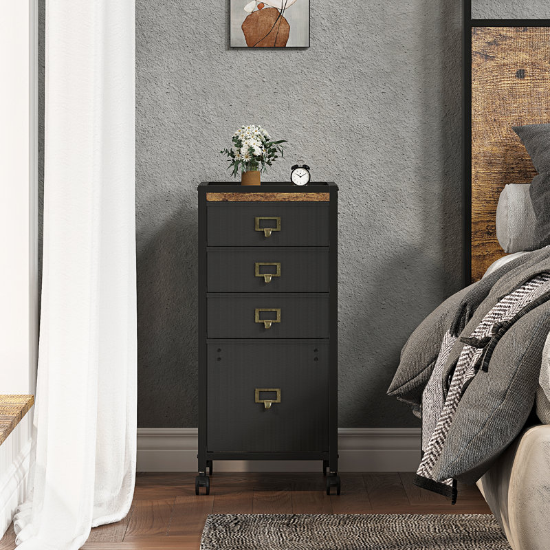 30cm Wide 4 -Drawer Steel File Cabinet