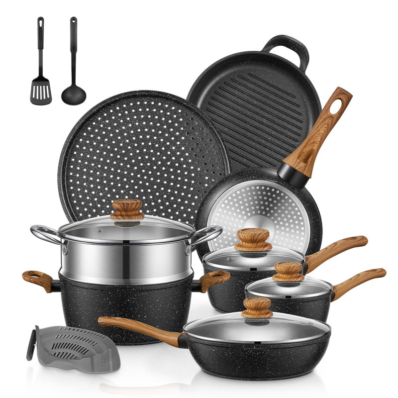 15 - Piece Aluminum Cookware Set