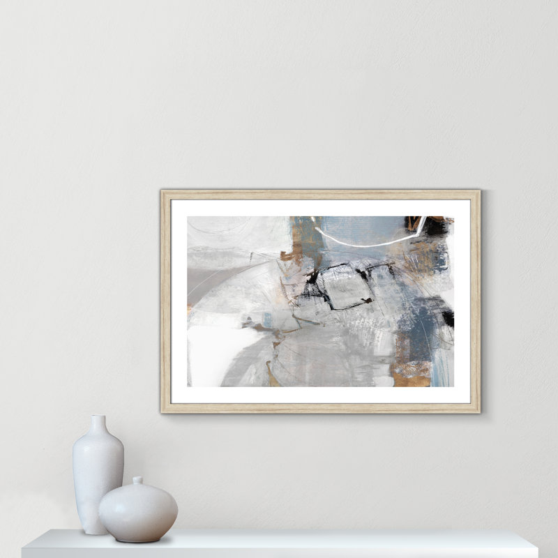Clear Call - Art encadré autoportant, Encadrement beige, H 22 po x l 32 po x P 1,25 po