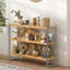3-Tier Open Storage Shelf, Kitchen Baker's Rack with Wood Shelves & Metal Frame for Small Spaces-134448156
