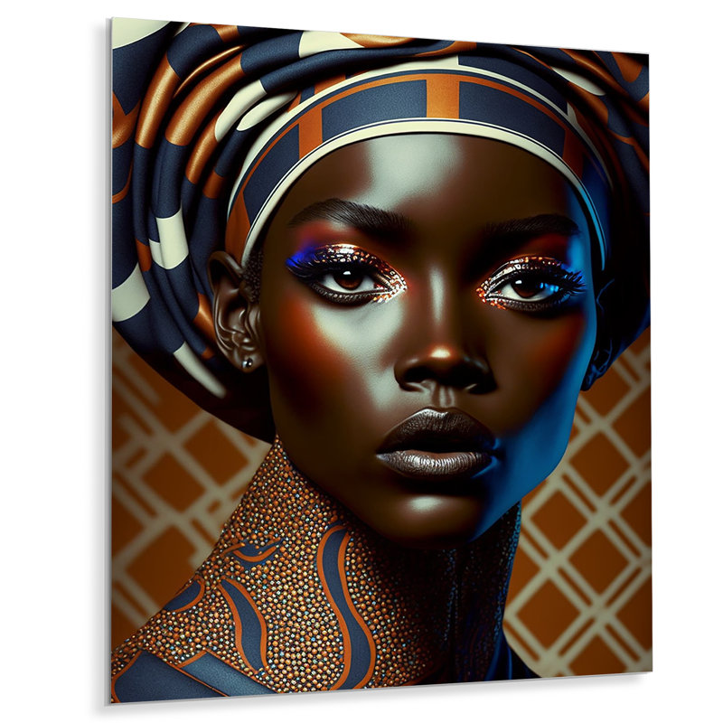 Décoration murale élégante femme africaine Haad Avant-Garde, H 20 po x l 12 po x P 1 po