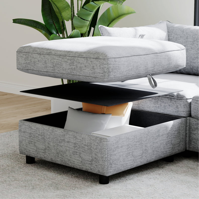 Causeuse pour petits espaces et salon, Chenille gris