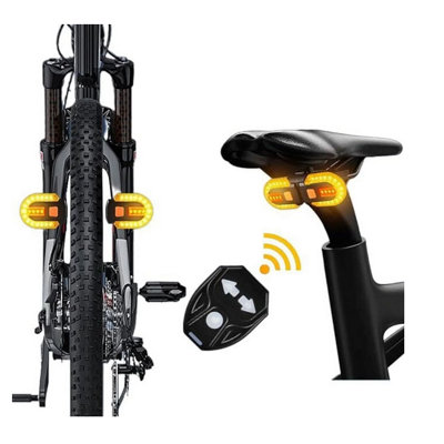Taillight products Bike Wireless LED Turn Signals Tail Light USB Rechargeable Remote Control Bright Rear Lights Waterproof Bike Turn LED Light For Bike