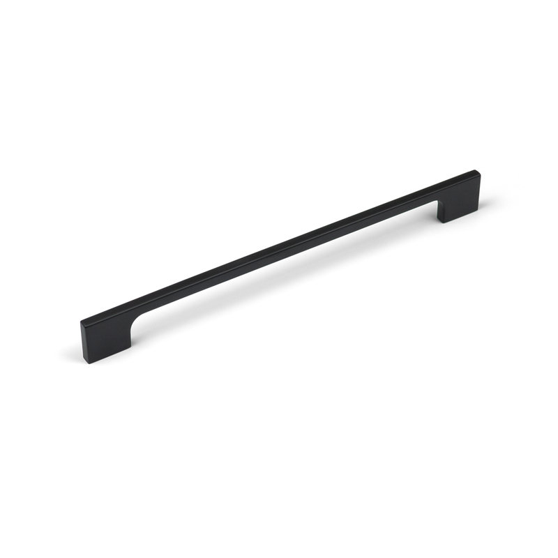 Slim Squared D-Bar Handles in Multiple Finish Variations, 224mm, Satin Black