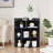 Cayhlin 3-Tier Corner Bookcase Cabinet with 8 Cubbies, Wooden Cube Storage Organizer, Modern Bookshelf Units-86591719