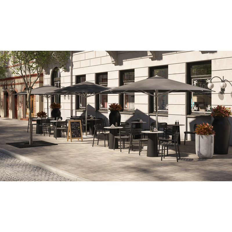 Chaise d'appoint de patio Croisette, Anthracite