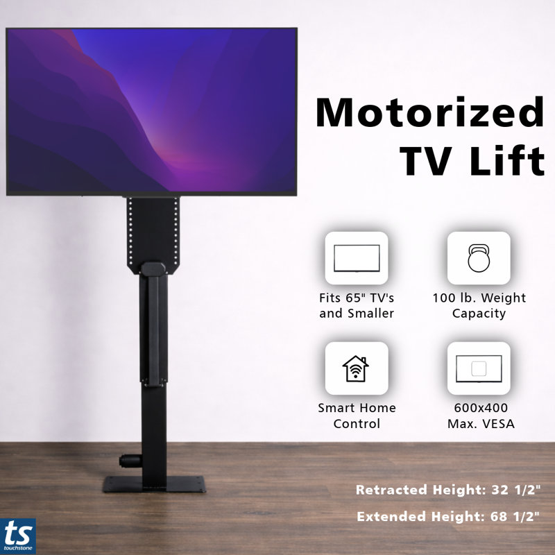Whisper Lift II PRO Touchstone Single Screen Electronic Mount