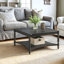 Locke Solid Wood Square Coffee Table-892647480