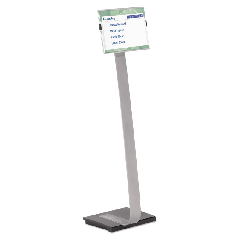 Aluminum and Cast Iron Rotating Floor Sign Holder