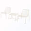 Ensemble de conversation d'extérieur en fer 3 pièces avec 2 chaises en filet et 1 table d'appoint-1434780641