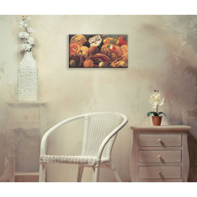 Still Life with Parrot and Flag by Frida Kahlo Gallery Wrapped Canvas
