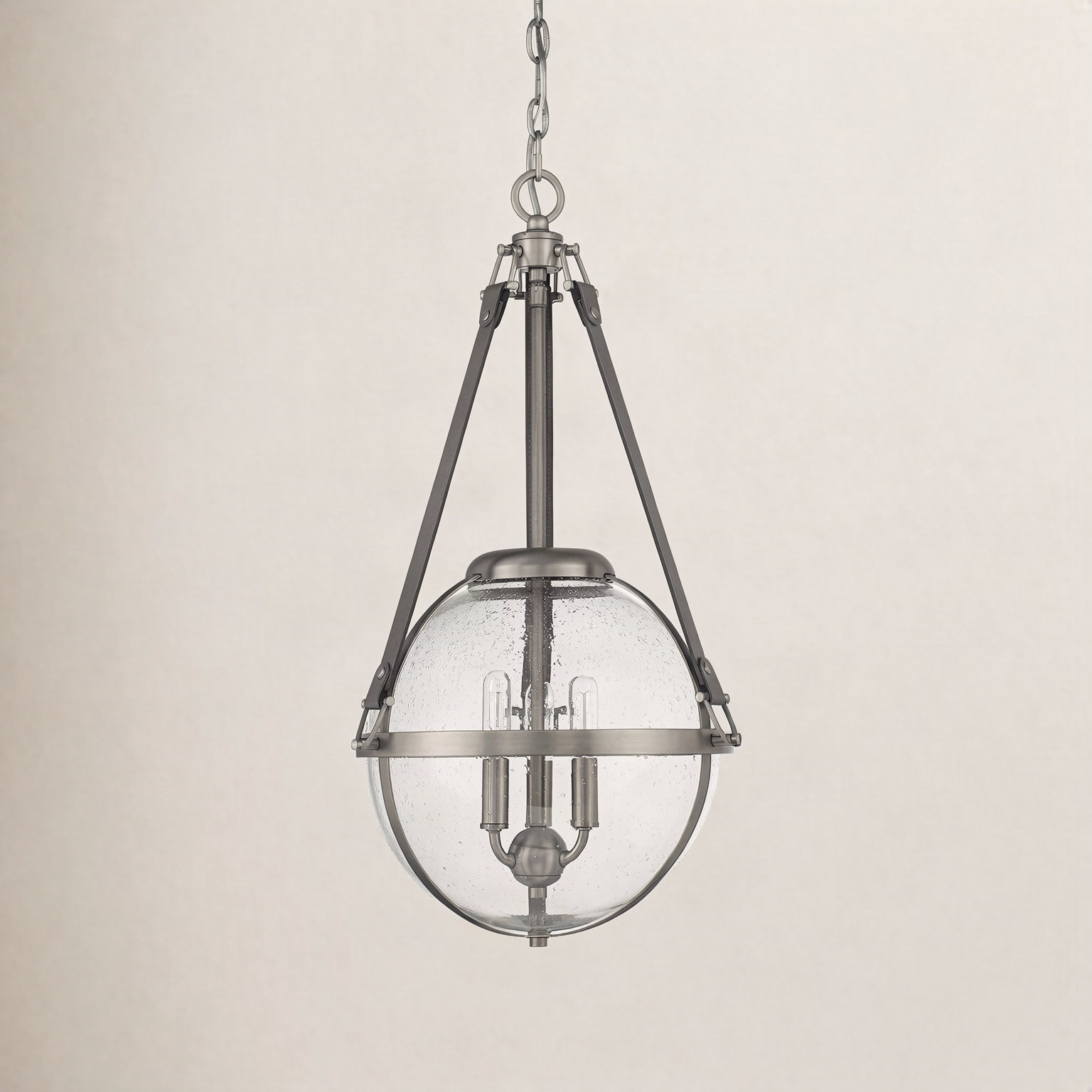 Chimere 3-Light Chandelier, Nickel