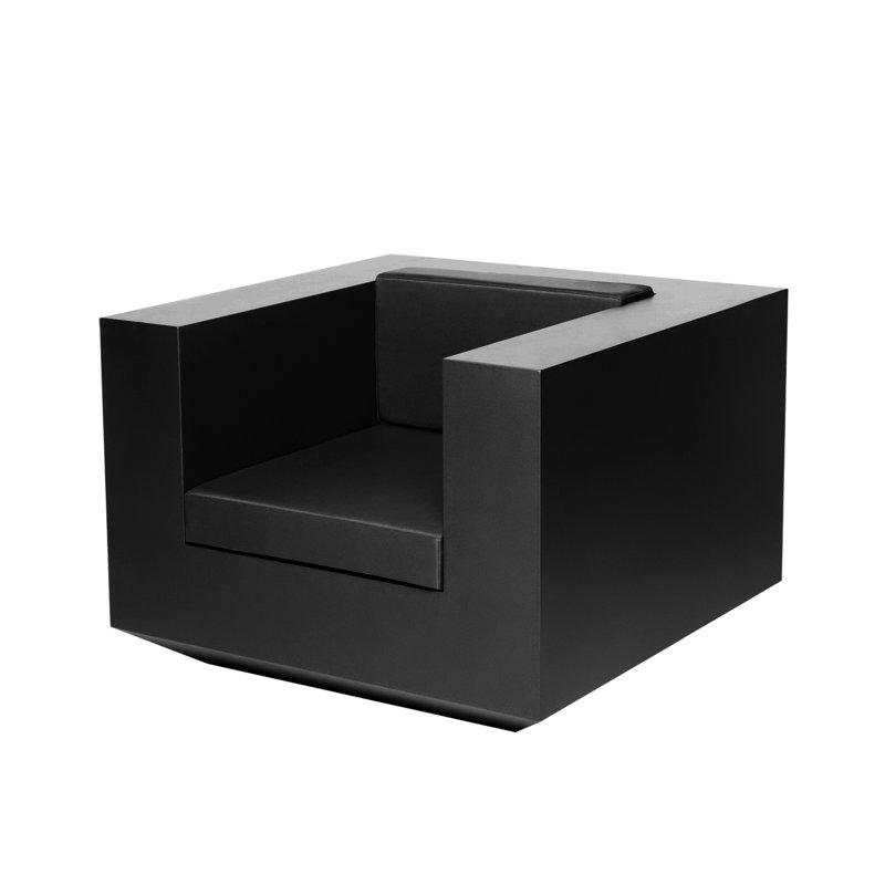 Vela - Resin Lounge Chair - Basic, Black
