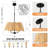 Bohemian 3-Light Pendant Light With Adjustable Chain,, Matte Black Finish For Dining Room Kitchen Island