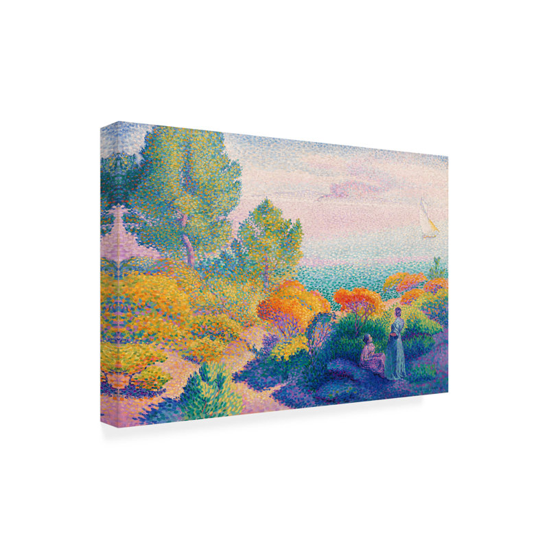 Art sur toile, "Master Collection Two Woman" par Henri Edmond Cross, H 12 po x l 19 po