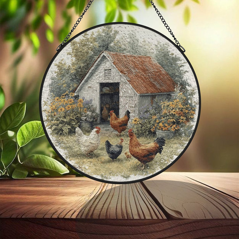 Panneaux en verre teinté rustique pour fenêtre, 7,8 x 7,8 po (20 x 20 cm)