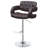 Brown And Chrome Adjustable Bar Stool