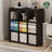 Cubicle Book Shelf, 9-Cube Bookshelf, Triple Thick Frame Cube Storage Organizer Bookcase, 15.3 x 43.8 x 43.3, for Living Room, Bedroom, Home Office, Dark Oak-922333933-922333934