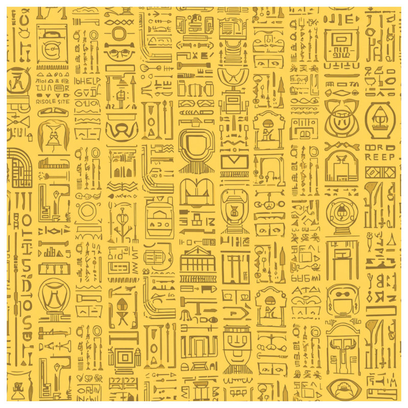 Hieroglyphic Symbols Comforter, King