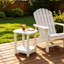 Table d'appoint extérieure Adirondack, tablette de rangement à 2 niveaux