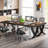  Dolliver 78.74" Extra Long Double Computer Desk With Unique Metal Legs （Only Desk)-720939358
