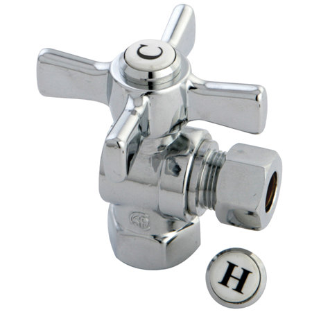 Millennium 0.38" FIP x 0.38" OD Compression Angle Valve, Polished Chrome