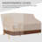 Wooden Adirondack Chair For Two, Outdoor Fire Pit Chair Set With Table & Umbrella Hole, Patio Chairs For Deck Lawn Pool Backyard