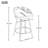 Mahtab 25" Counter Height Swivel PU Leather And Walnut Wood Bar Stool-1904196235