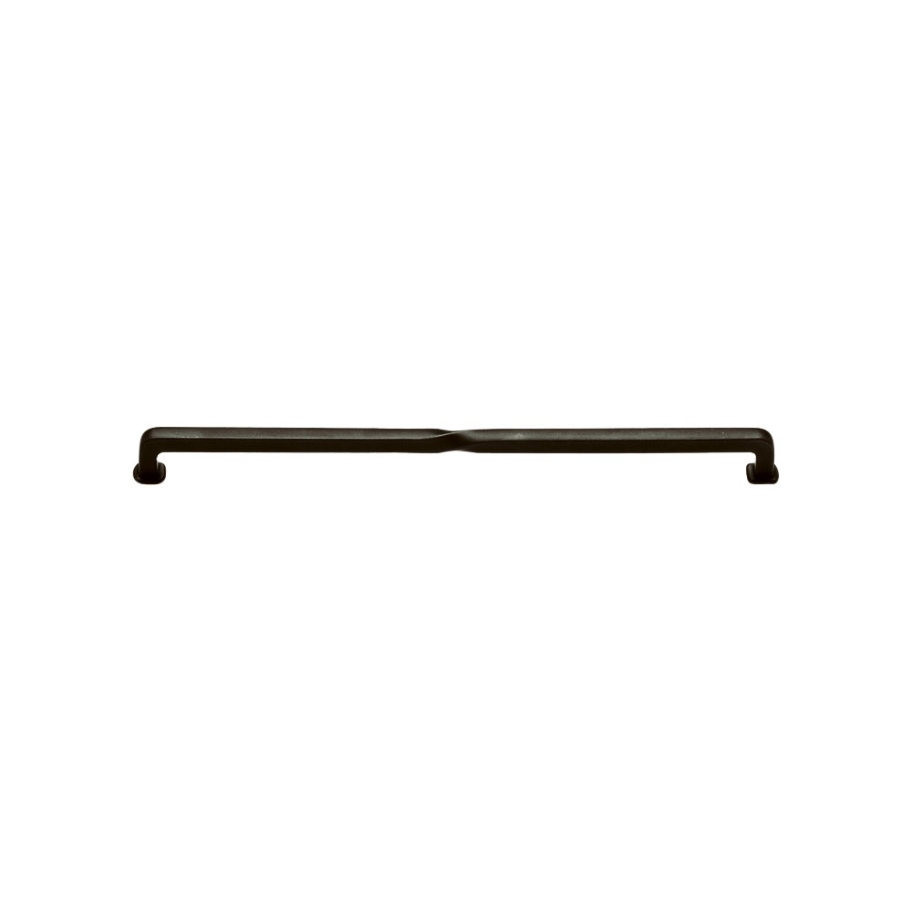 Twist Cabinet Pull, 12", Silicon Bronze Dark