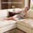 Abramson L-Shaped Corner Chenille Upholstered Sectional Cloud Sofa-652674348