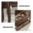 Nut-brown Solid Wood Rectangle Console Table-1178898063